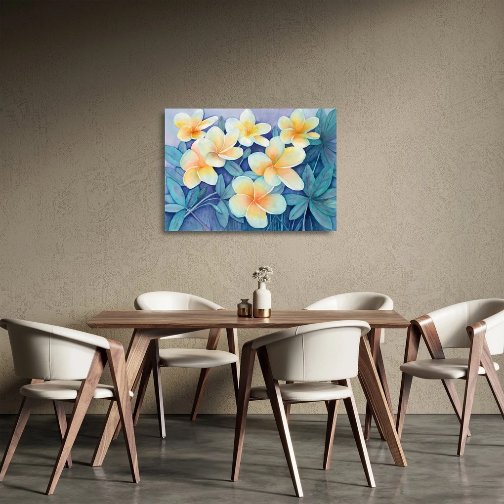 Obraz na szkle - Tropikalne krzewy (70x50 cm)