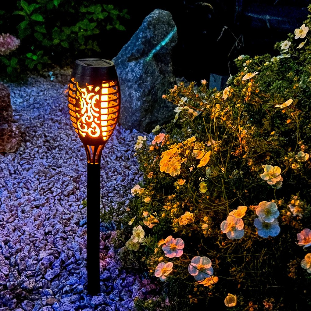 Lampa solarna wbijana 7,5 cm czarna PATIO