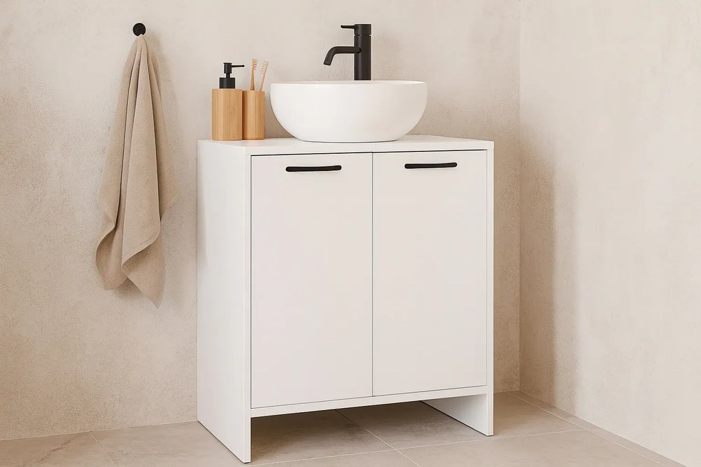 Biała szafka pod umywalkę S0-Z70