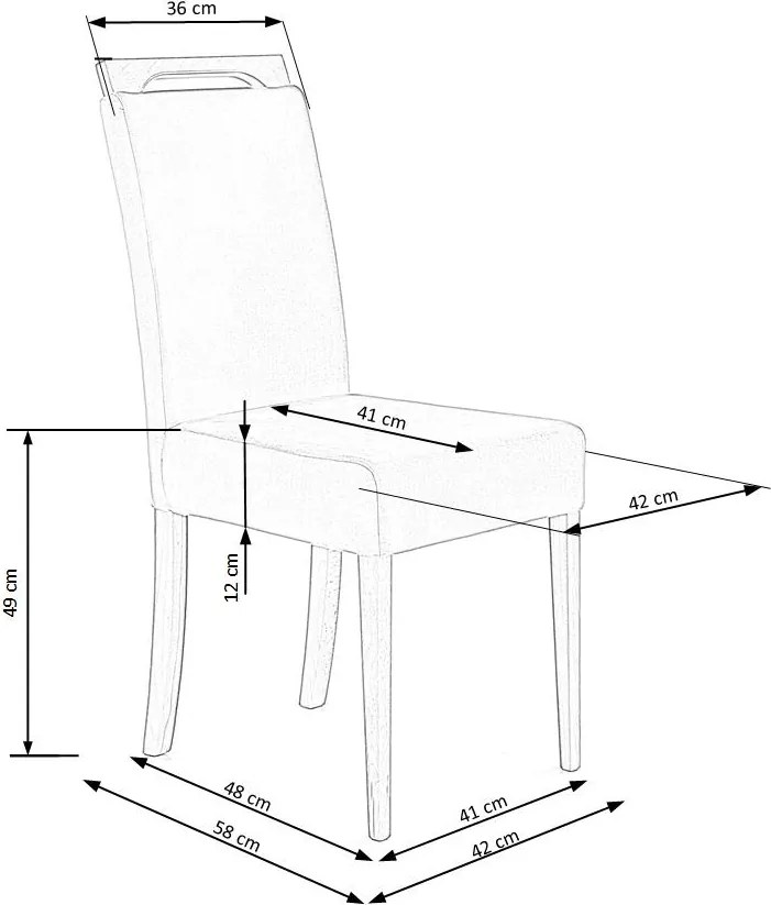 Krzesło z miękkim siedziskiem Clarion