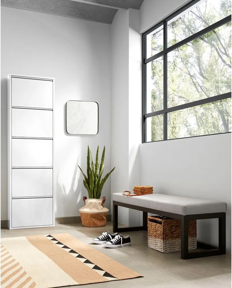 Czarno-szarobeżowa ławka Loya – Kave Home