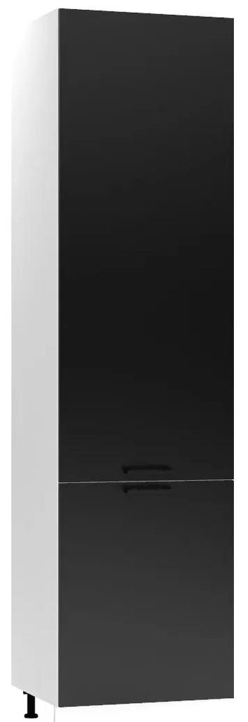 Szafka pod zabudowę lodówki 60 DENIS D60 LO/2333 P/L czarna mat STOLKAR