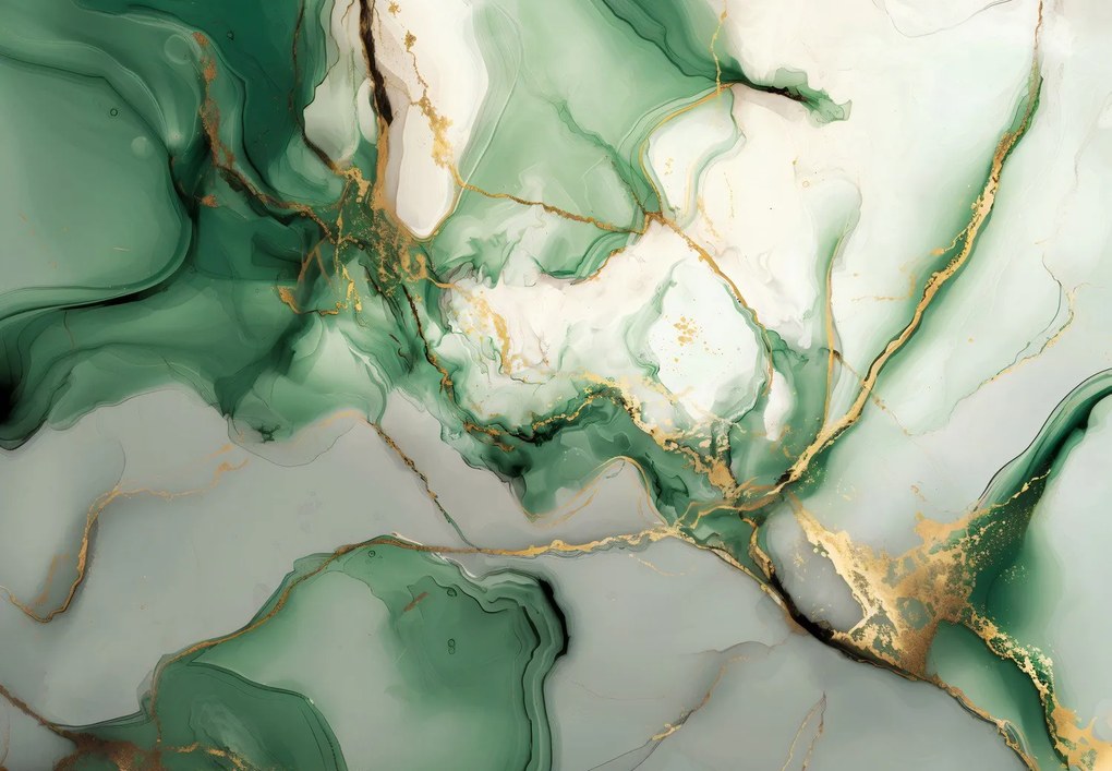 Fototapeta - Zielony marmur (196x136 cm)