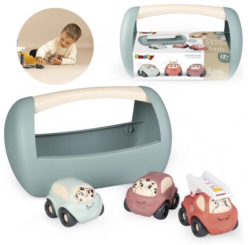 Smoby little skrzyneczka z samochodzikami vroom planet