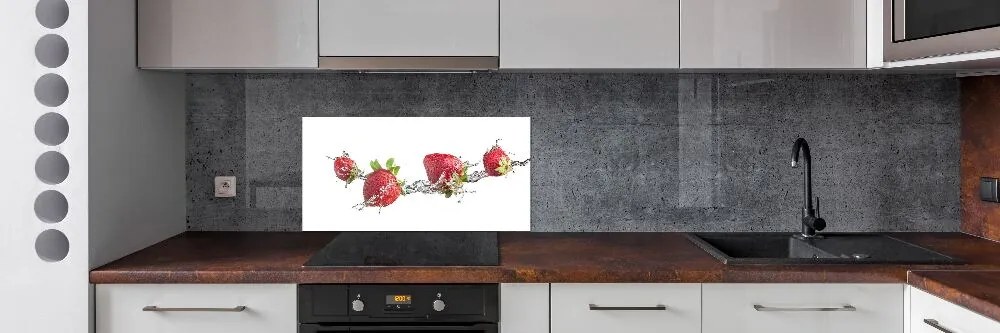 Panel do kuchni Truskawki i woda