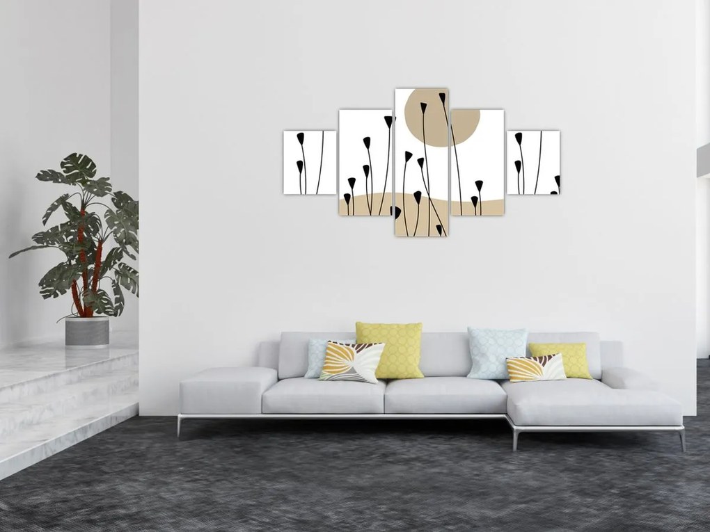 Obraz - Łąka graficzna N⁰2 (125x70 cm)