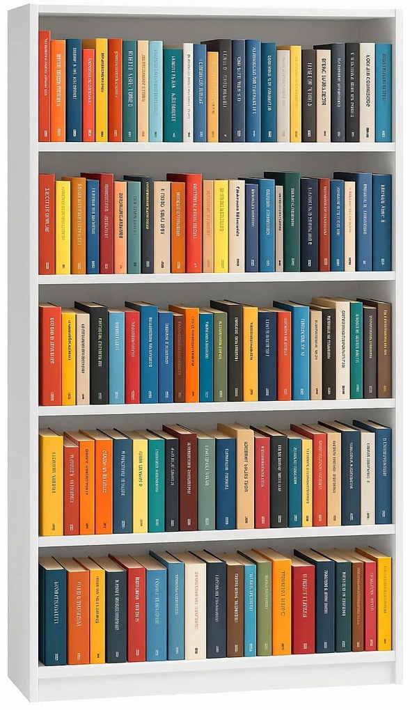 Biały duży regał na książki H3-B55