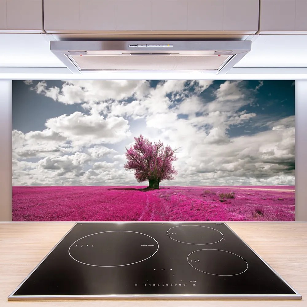 Panel nad blat kuchenny Samotne Drzewo W Polu