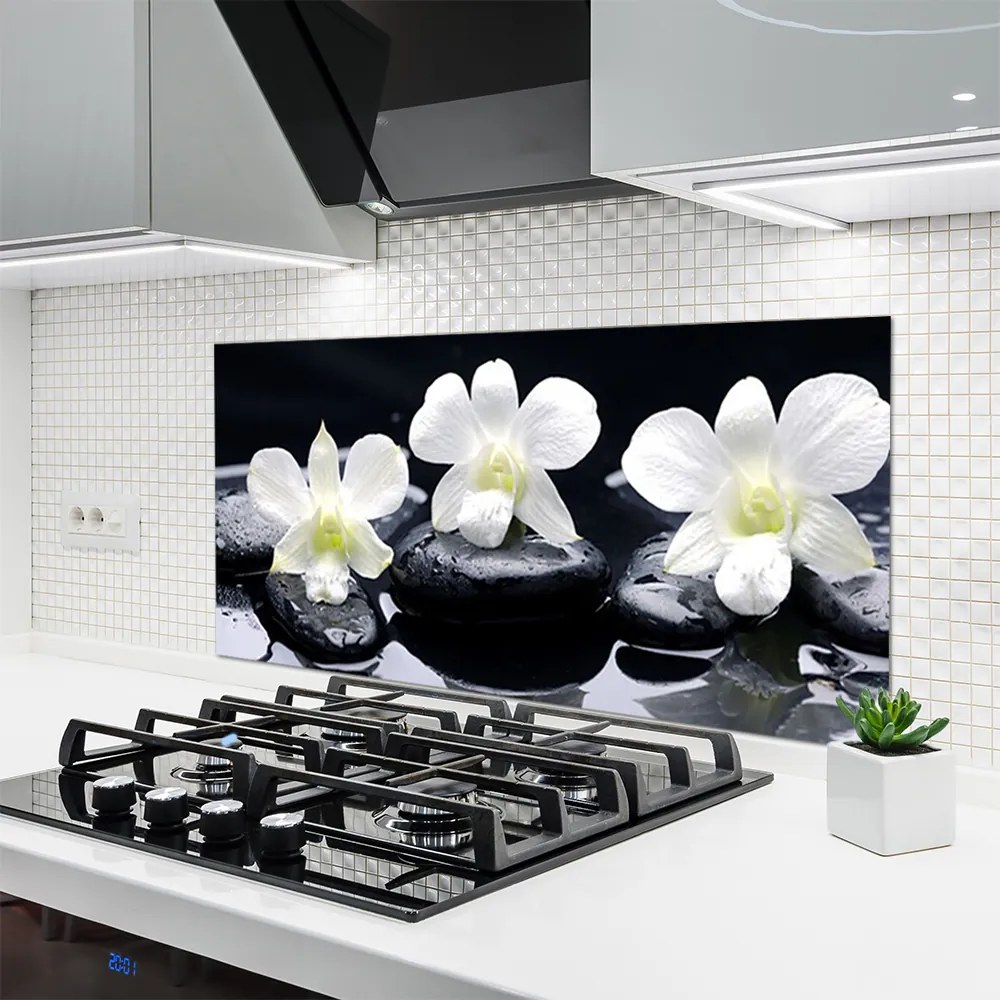 Panel nad blat kuchenny Orchidea W Kompozycji Zen