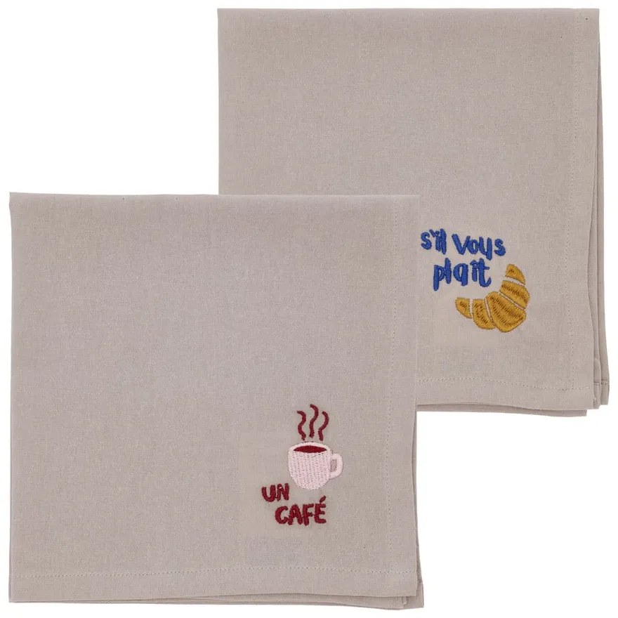 Tekstylne serwetki zestaw 2 szt. 40x40 cm Bistro – Södahl