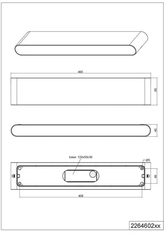 Lampa zewnętrzna LED (wysokość 9 cm) Thames II – Trio