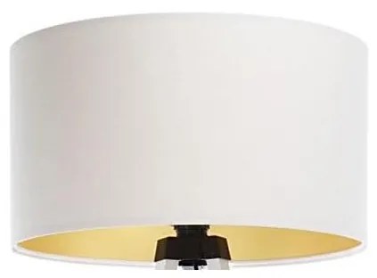 Uniwersalny klosz STANDART E27 pr. 45 cm biało-złoty