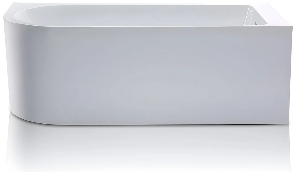 Narożna wanna - 240L - 170 x 75 x 58cm - Biały - Narożnik prawostronny - ANIKA