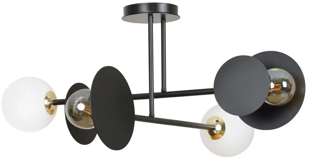 Czarna lampa sufitowa do sypialni - 3S D008 P7-C27