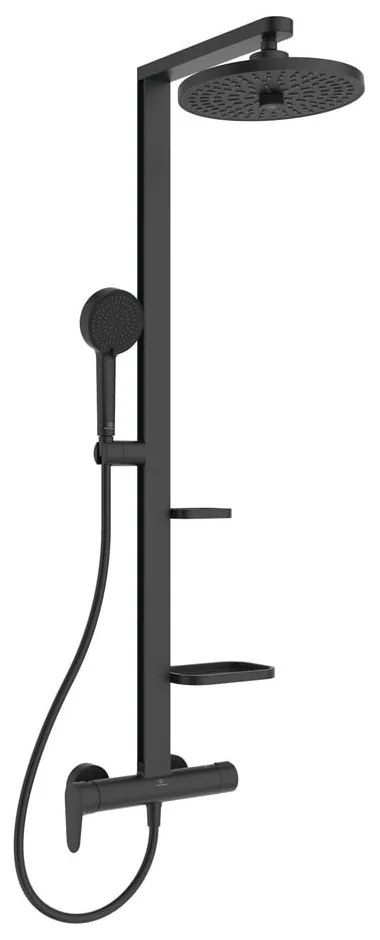 Metalowy zestaw prysznicowy w kolorze matowej czerni 111 cm ALU+ – Ideal Standard