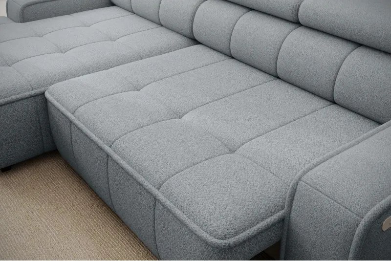 THIAGO S MINI z elektryczną regulacją siedziska Lewostronny w tkaninie SERENO 692 WERSAL