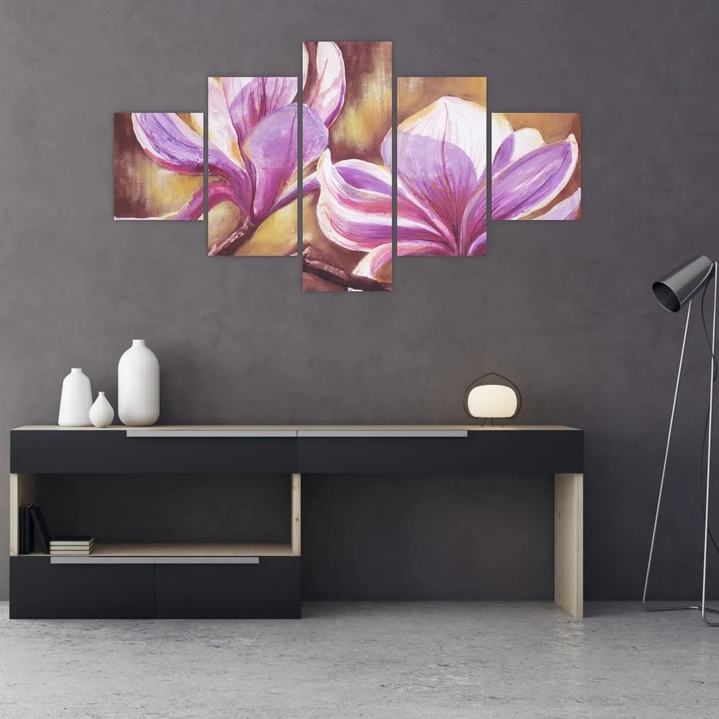Obraz - Kwiaty magnolii (125x70 cm)