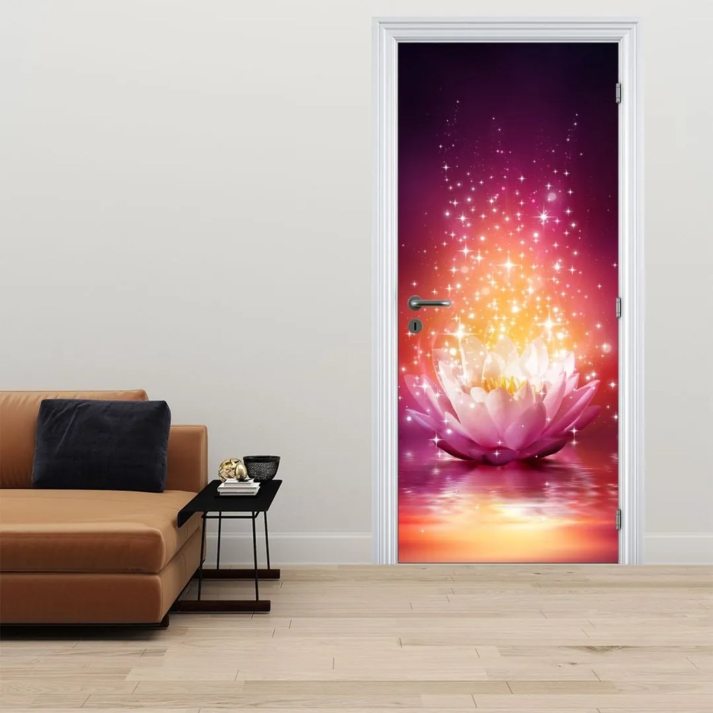 Fototapeta na drzwi - Kwiat lotosu (95x205cm)