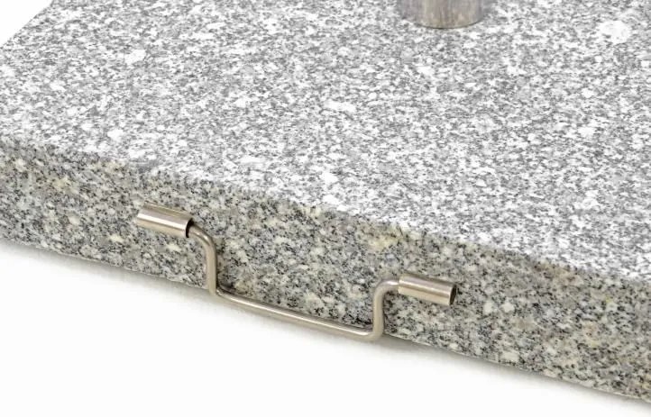 Stojak na parasole granit prostokątny - 25 kg
