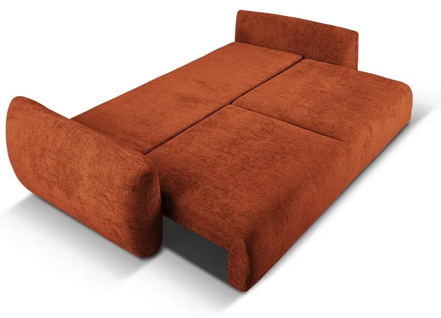 Pomarańczowa sofa 240 cm Matera – Cosmopolitan Design