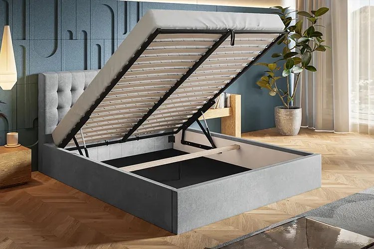 Łóżko małżeńskie ze schowkiem 160x200 G4-R16