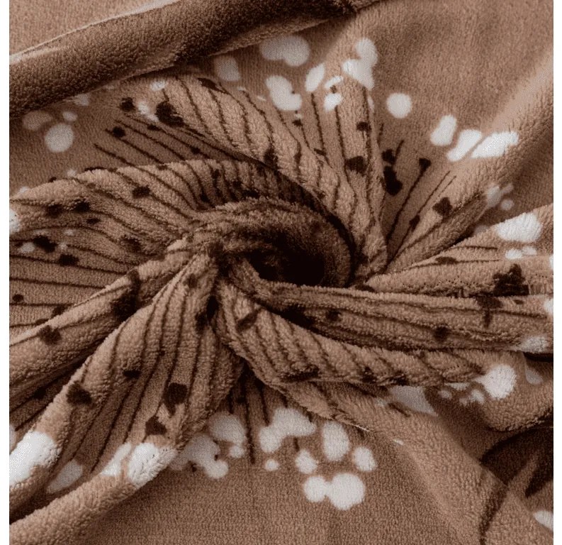 PrzytulneMieszkanie.pl PrzytulneMieszkanie.pl Pościel z mikropluszu PAMPELINO jasnobrązowa Rozmiar pościeli: 2 szt 70 x 90 cm | 200 x 220 cm