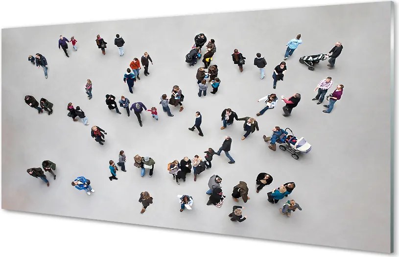 Szklany Panel Ludzie widziani z Lotu Ptaka
