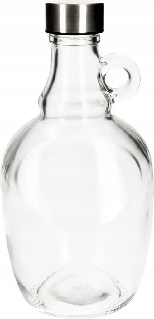 Karafka szklana Butelka Galon 1000ml Ucho Dama Na Wino Whisky Grube Szkło