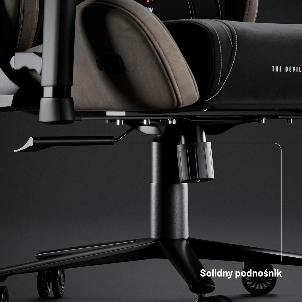 Fotel gamingowy materiałowy Diablo X-Horn 2.0, Normal Size, Camel Black