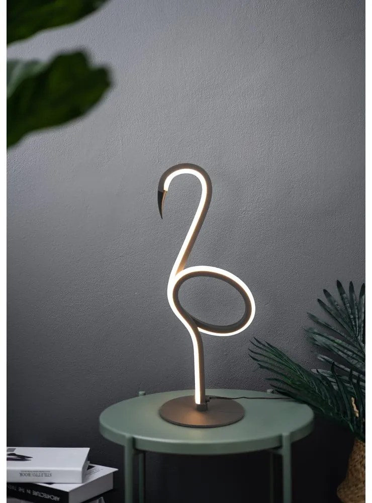 Czarna lampa stołowa LED (wysokość 35 cm) Ingo – Trio