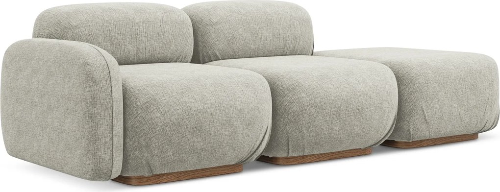 Modułowa otwarta sofa Ailani, tkanina szenilowa