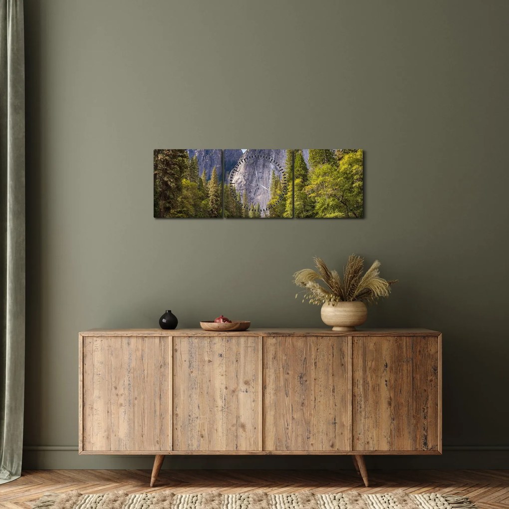 Obraz - Pod Yosemite Rock (z zegarem) (90x30 cm)