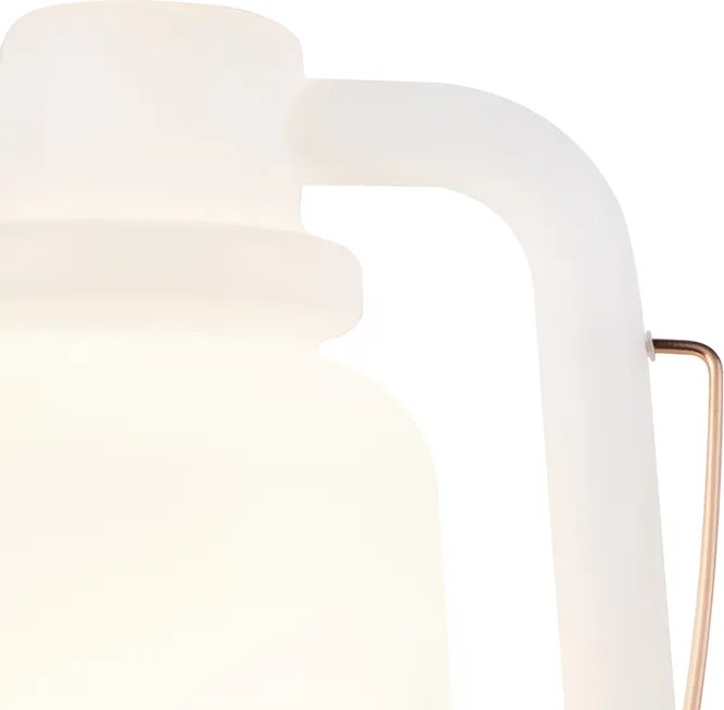 Lampa podłogowa biała 51 cm IP44 - Storm Large