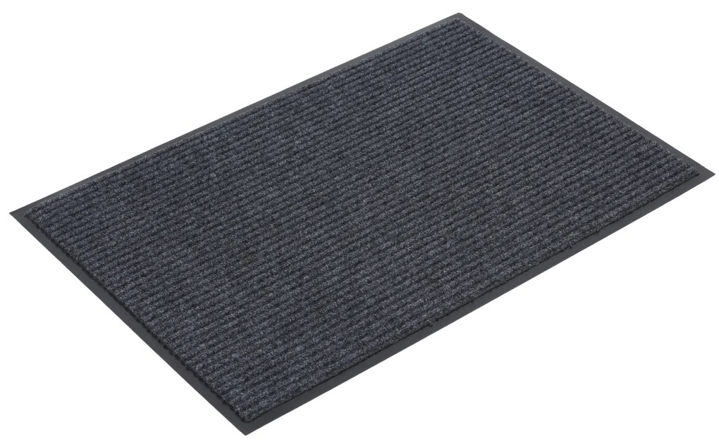 Trwała mata wejściowa z PVC 1+1 GRATIS, dywanowa, 90 x 120 cm, szara