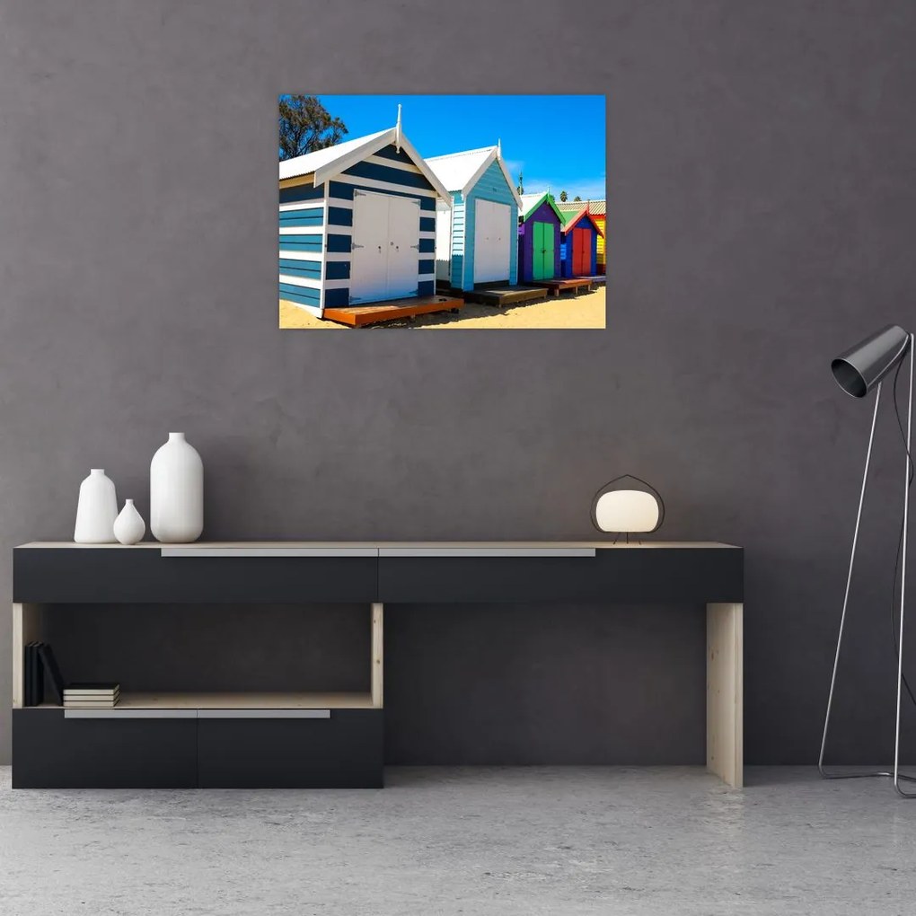 Obraz na szkle - Brighton Beach, Melbourne, Australia (70x50 cm)