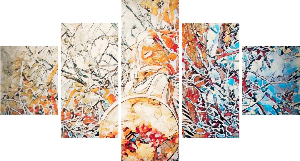 Obraz - Mozaikowa abstrakcja (125x70 cm)