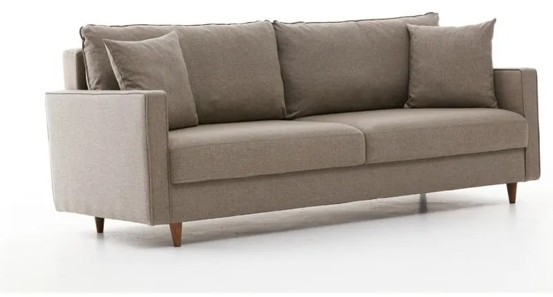 Jasnobrązowa rozkładana sofa 210 cm Eva – Balcab Home