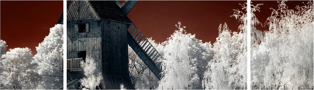 Obraz młyna (170x50 cm)