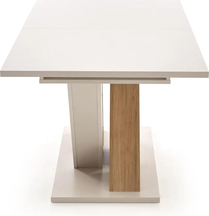 Rozkładany stół na oryginalnej nodze Brandon kaszmir/dąb cremona