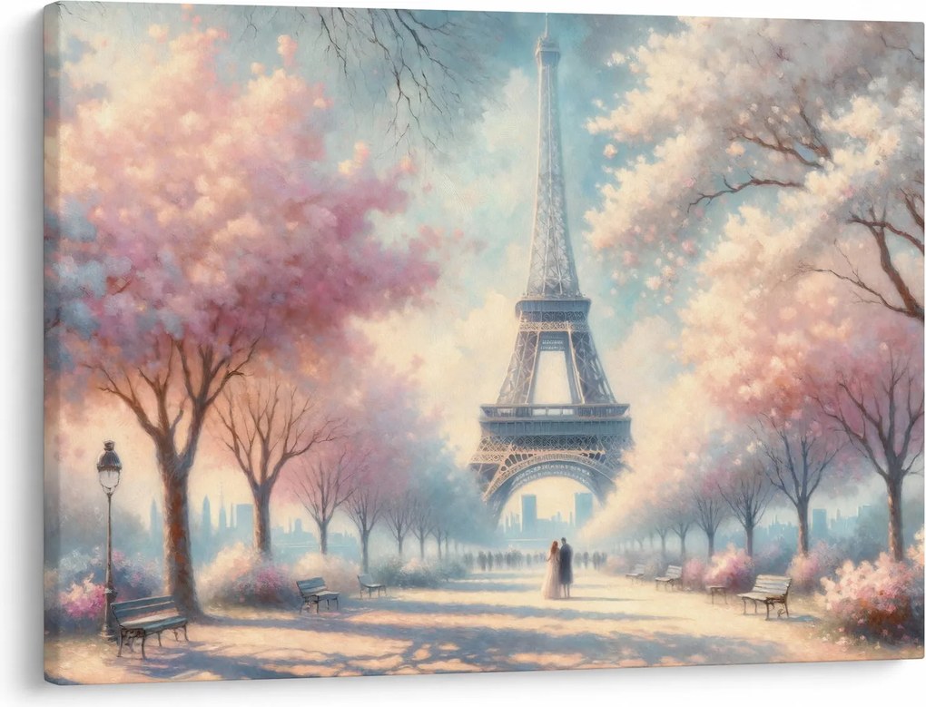 Obraz – Wiosna w Paryżu (70x50 cm)