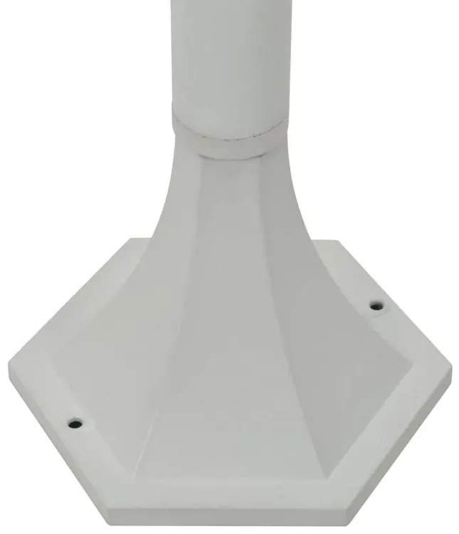 Zestaw 6 białych niskich lamp do ogrodu - A467-Nefa