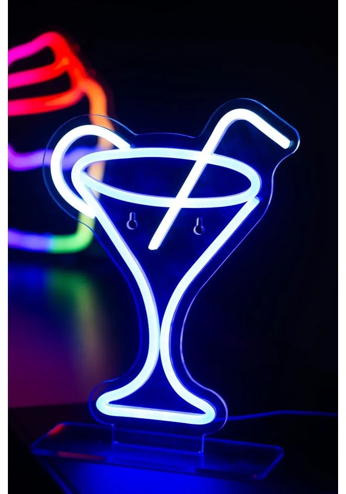 Niebieski neon LED 5 W Cocktail – Leitmotiv