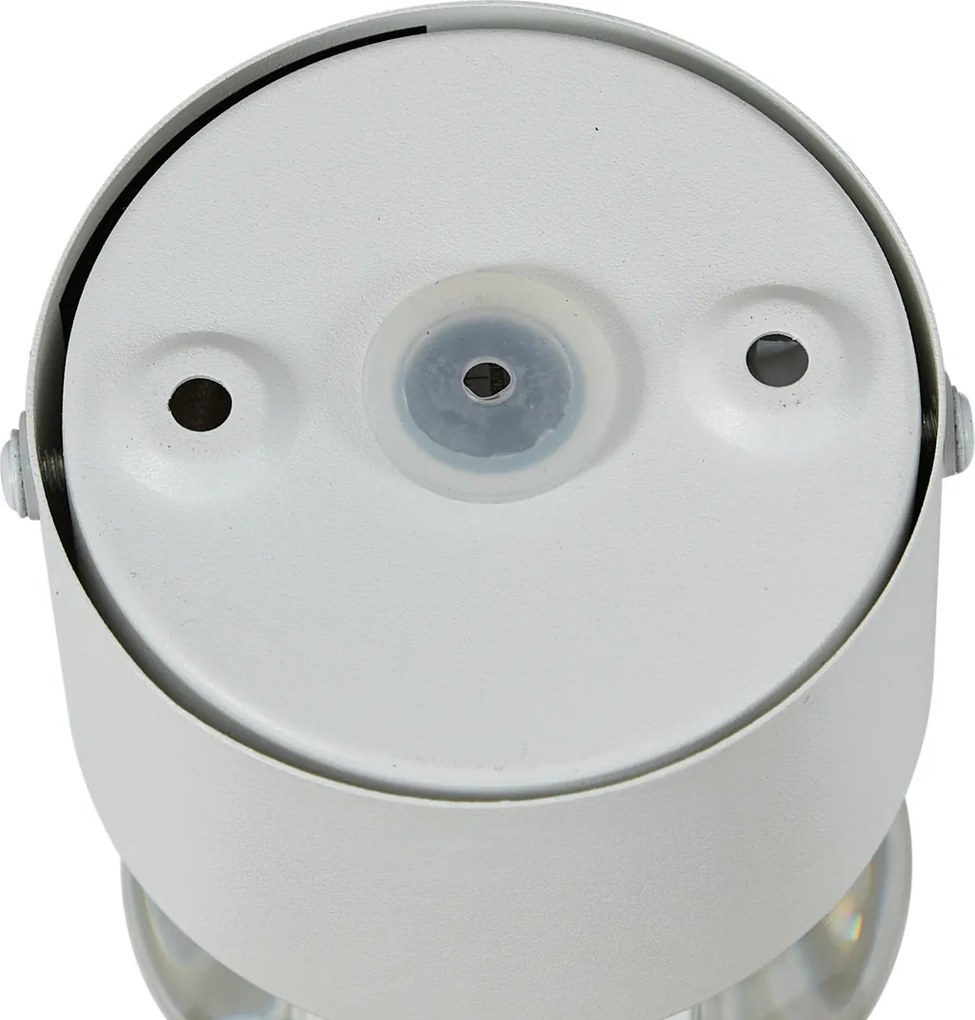 Designerski kinkiet biały z LED IP44 - Lens