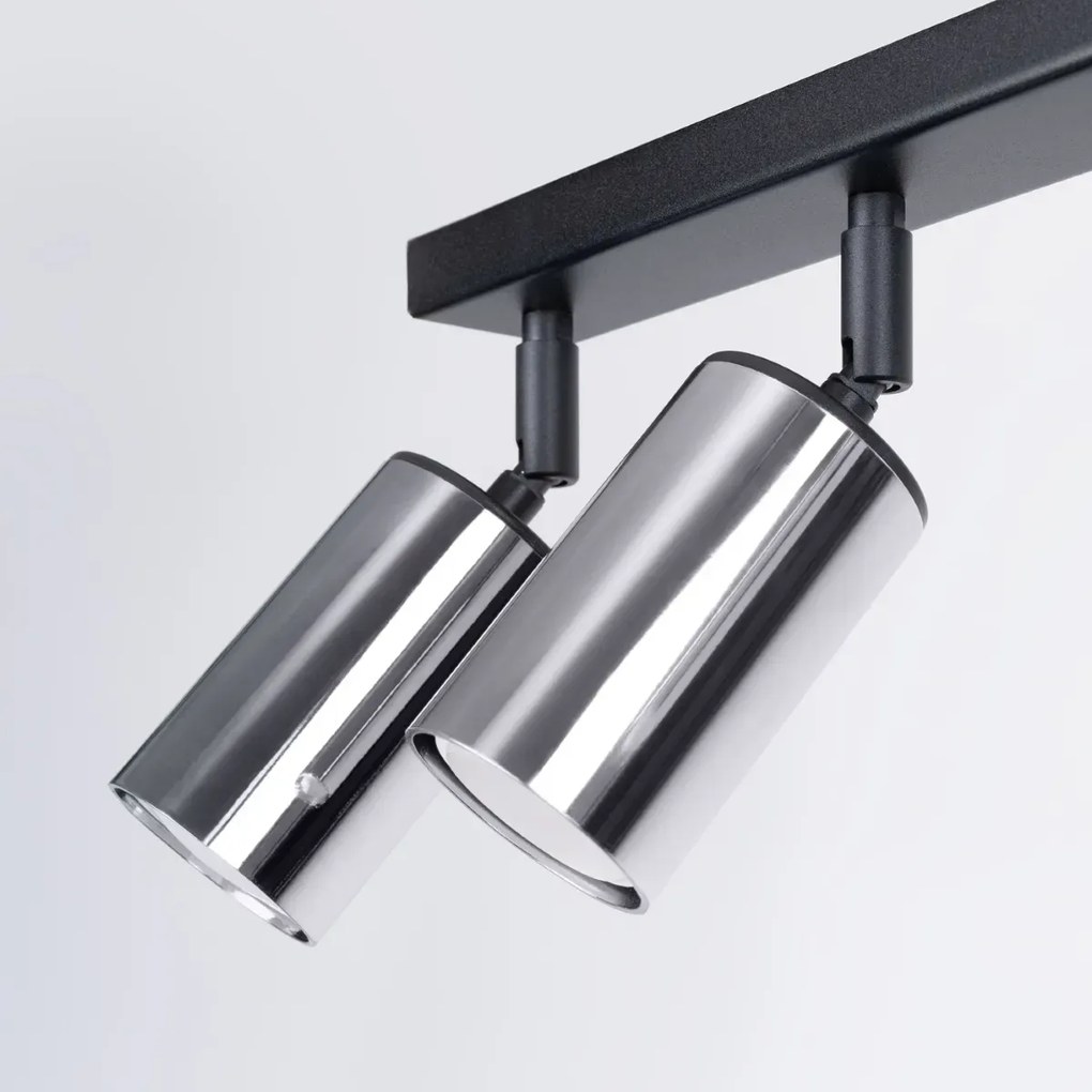 Listwa oświetleniowa WINX 6L czarna/chrom SOLLUX  LIGHTING