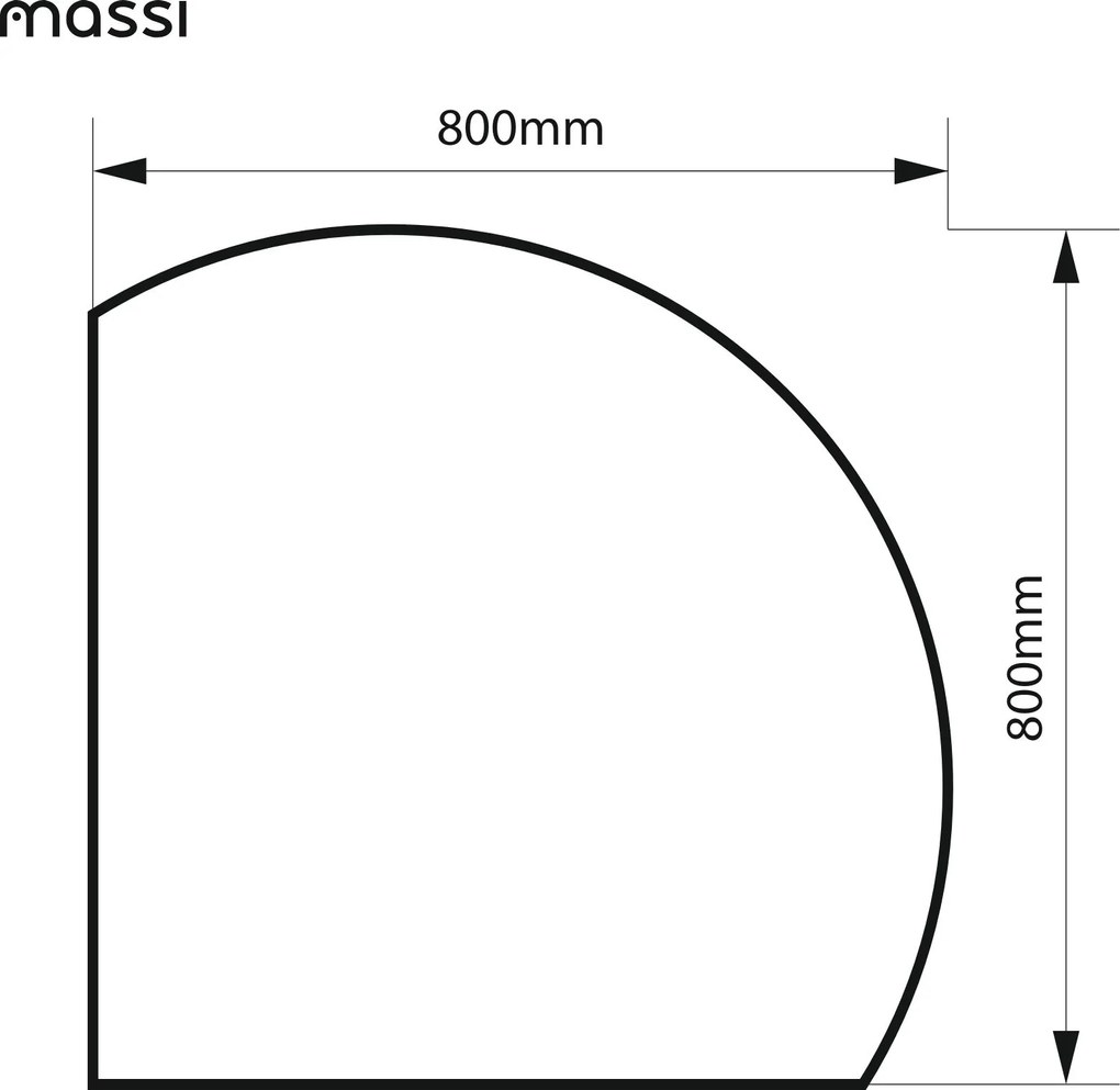 Lustro dekoracyjne półokrągłe z podświetleniem MOON Shift LED | Różne rozmiary | Różne kolory : Kolor tafli szkła - Grafit, Rozmiar - 80x80 cm