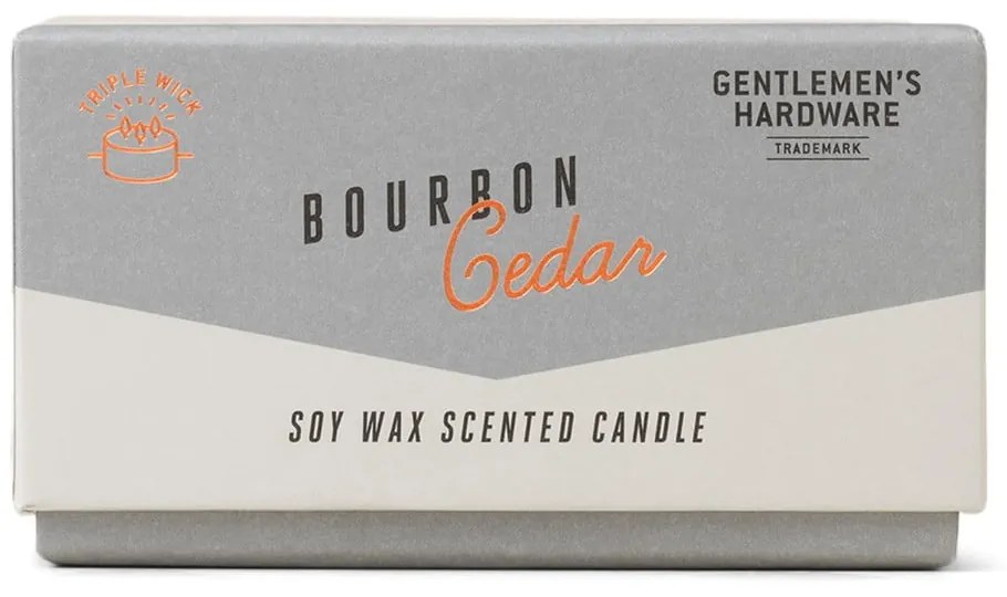 Zapachowa sojowa świeca czas palenia 40 h Bourbon Cedar – Gentlemen's Hardware