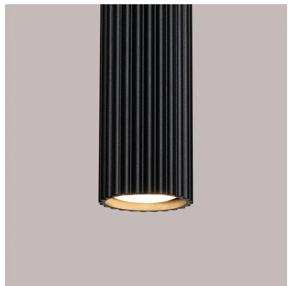 Czarna lampa wisząca Gleam – Sollux