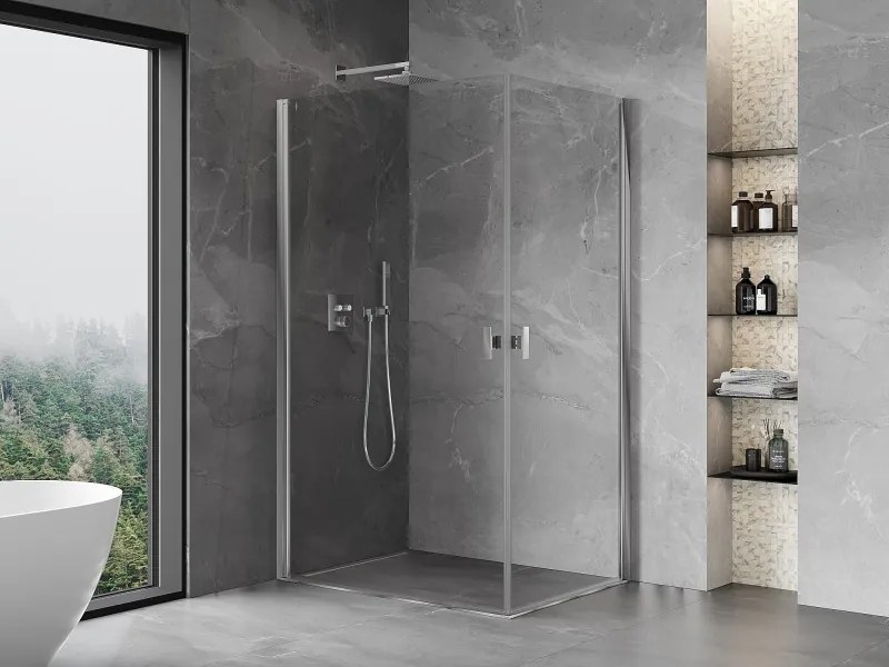 Mexen Mist-B Duo kabina prysznicowa uchylna 75 x 70 cm, transparent, chrom - 8A2-075-070-01-00