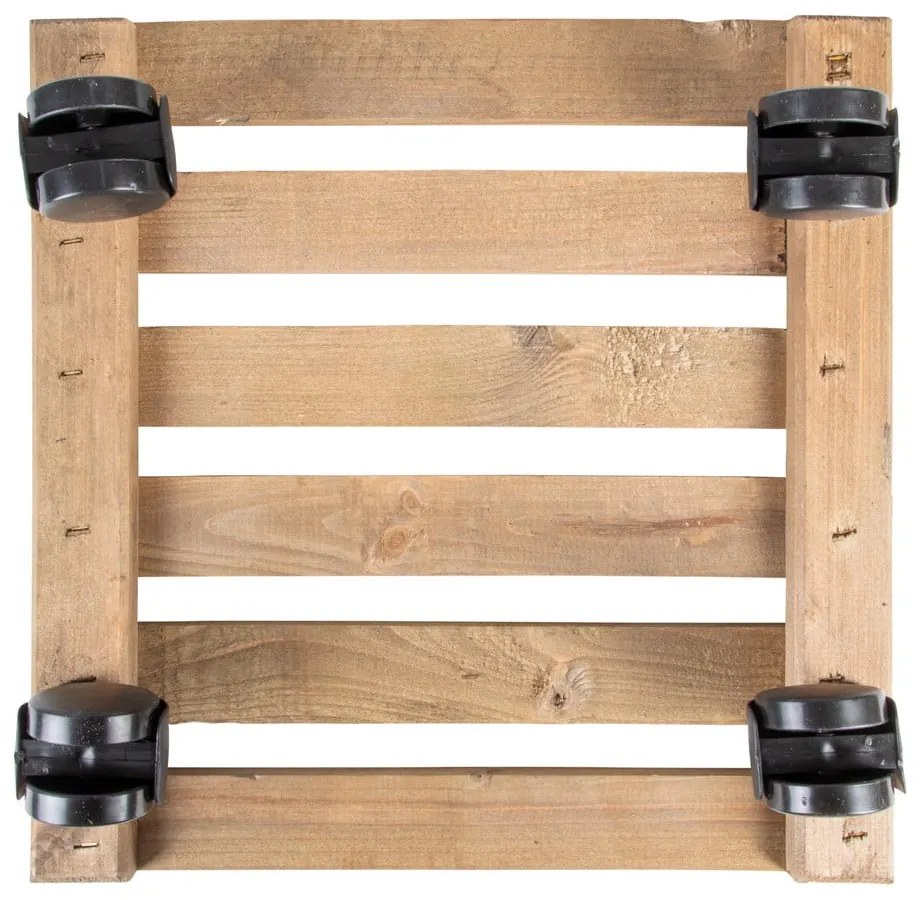 Drewniany kwietnik na kółkach (wysokość 8 cm) Indoor &amp; Outdoor – Esschert Design