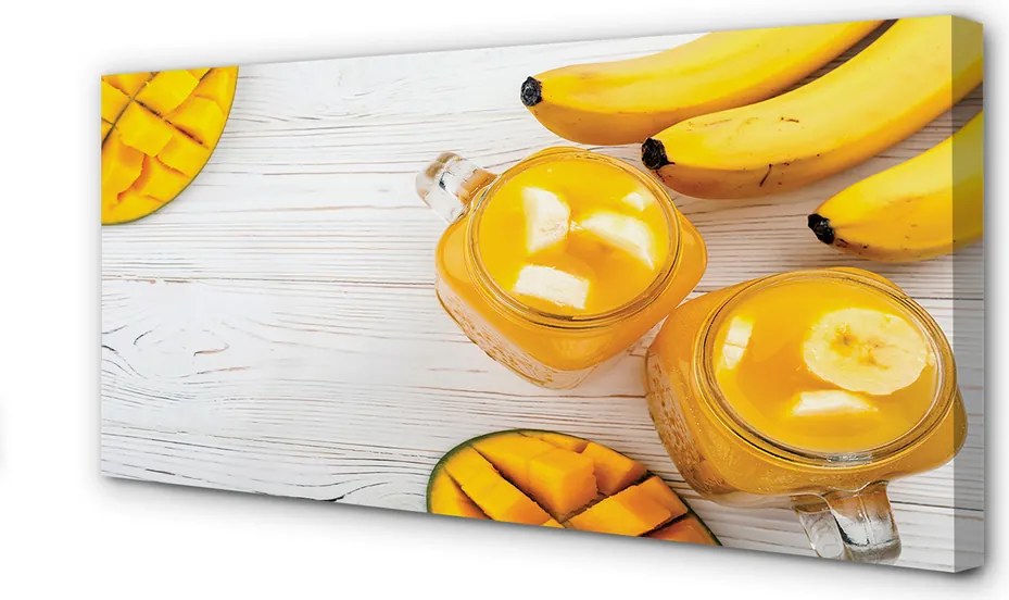 Obraz na płótnie Egzotyczny Shake Mango I Banan